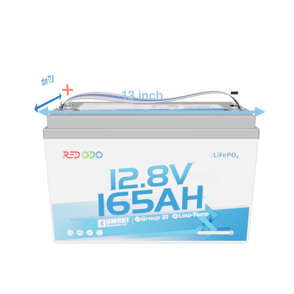 12V 165Ah Group 31 Bluetooth Lithium Battery