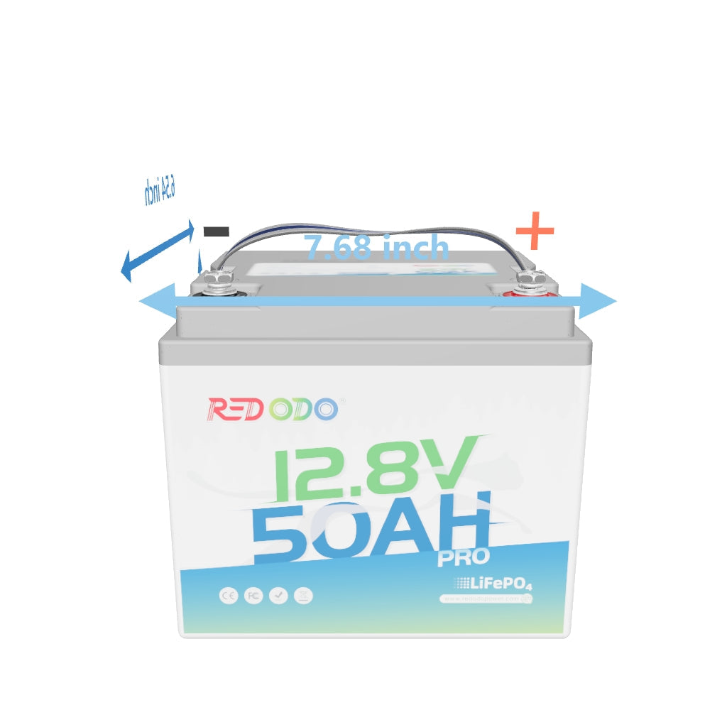 Redodo 12V 50Ah LiFePO4 Lithium Battery | Lightweight, 4000+ Redodo 12V 50Ah LiFePO4 Lithium Battery | Lightweight, 4000+