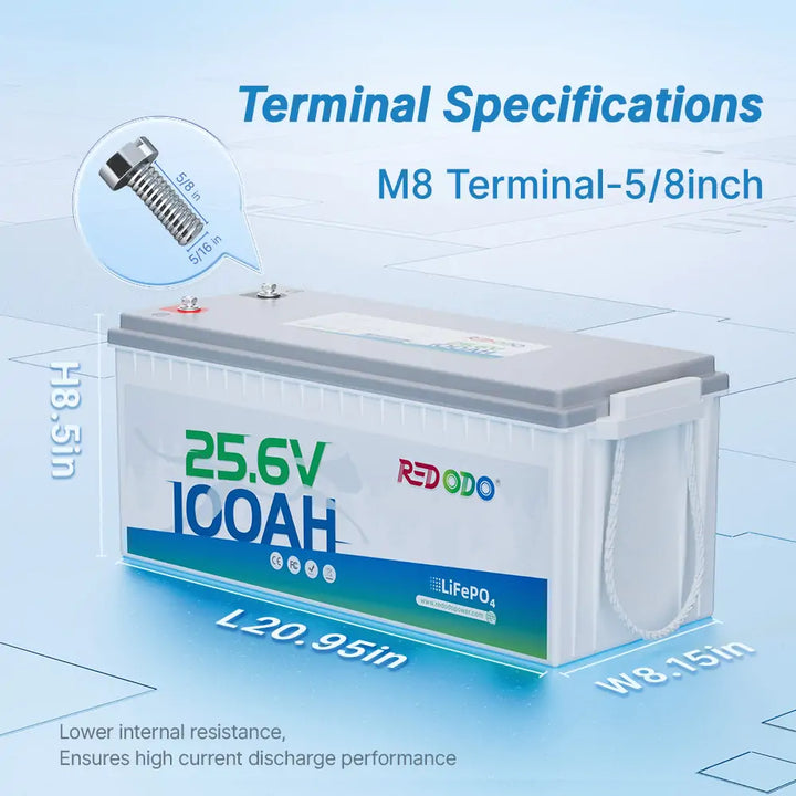 Redodo 24V 100Ah LiFePO4 Battery
