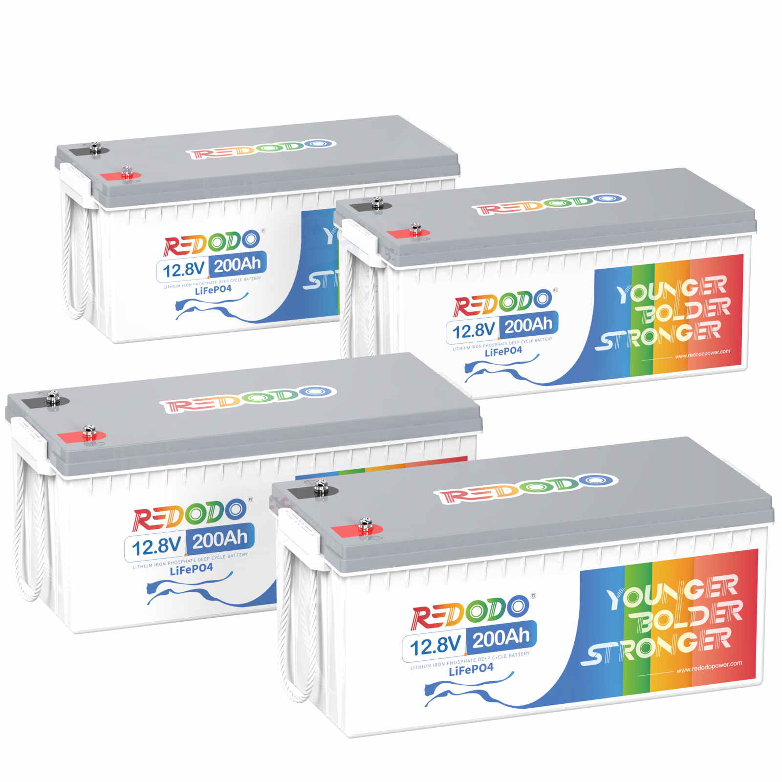 Redodo 12V 200Ah LiFePO4 Battery | 2.56kWh & 1.28kW Redodo