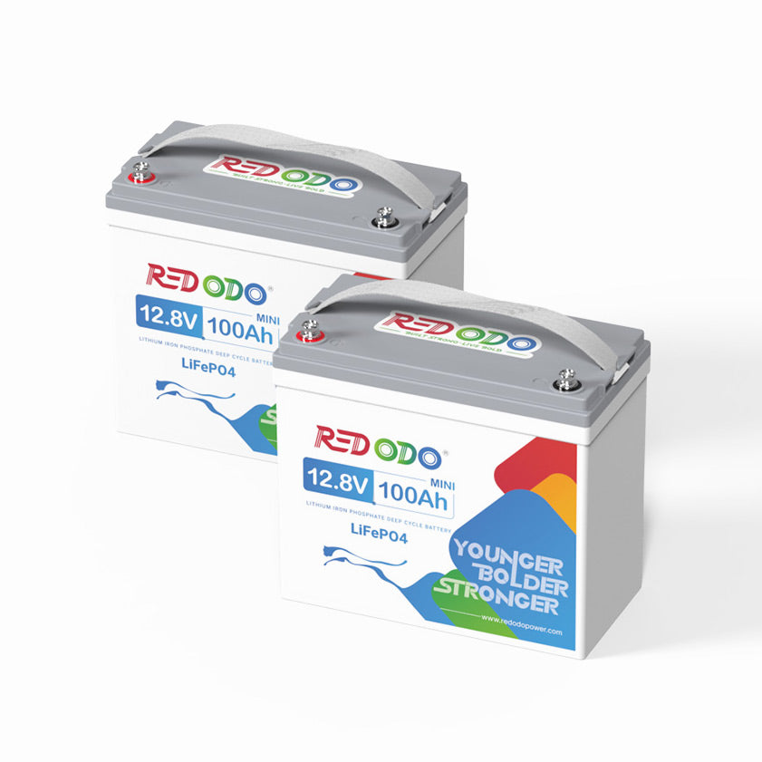 【Only $229】Redodo 12V 100Ah Mini LiFePO4 battery | 1.28kWh & 1.28kW Redodo