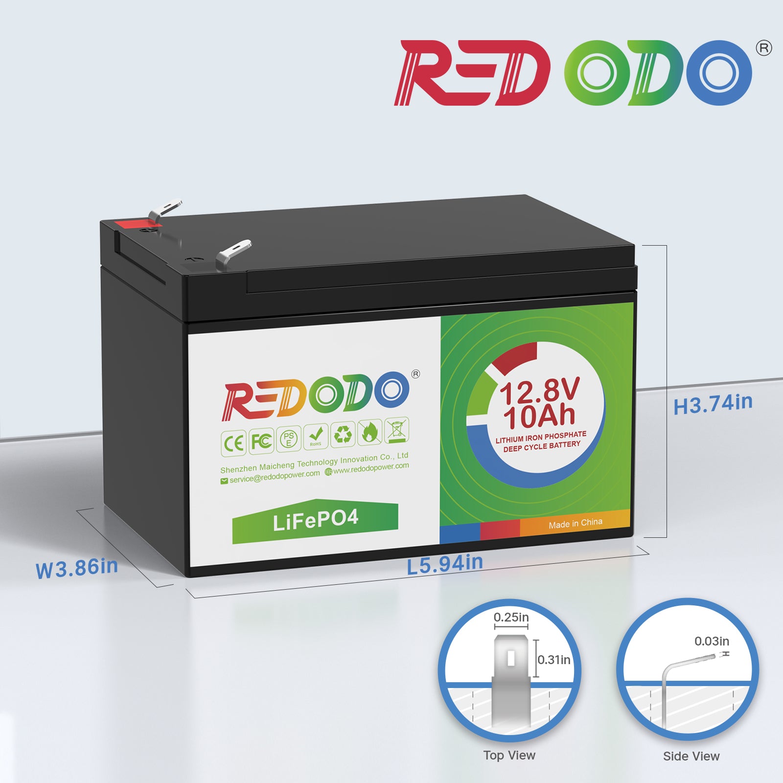 12V 9Ah/9.5Ah/10Ah/11Ah/11.5Ah/12Ah lithium batteries Redodo