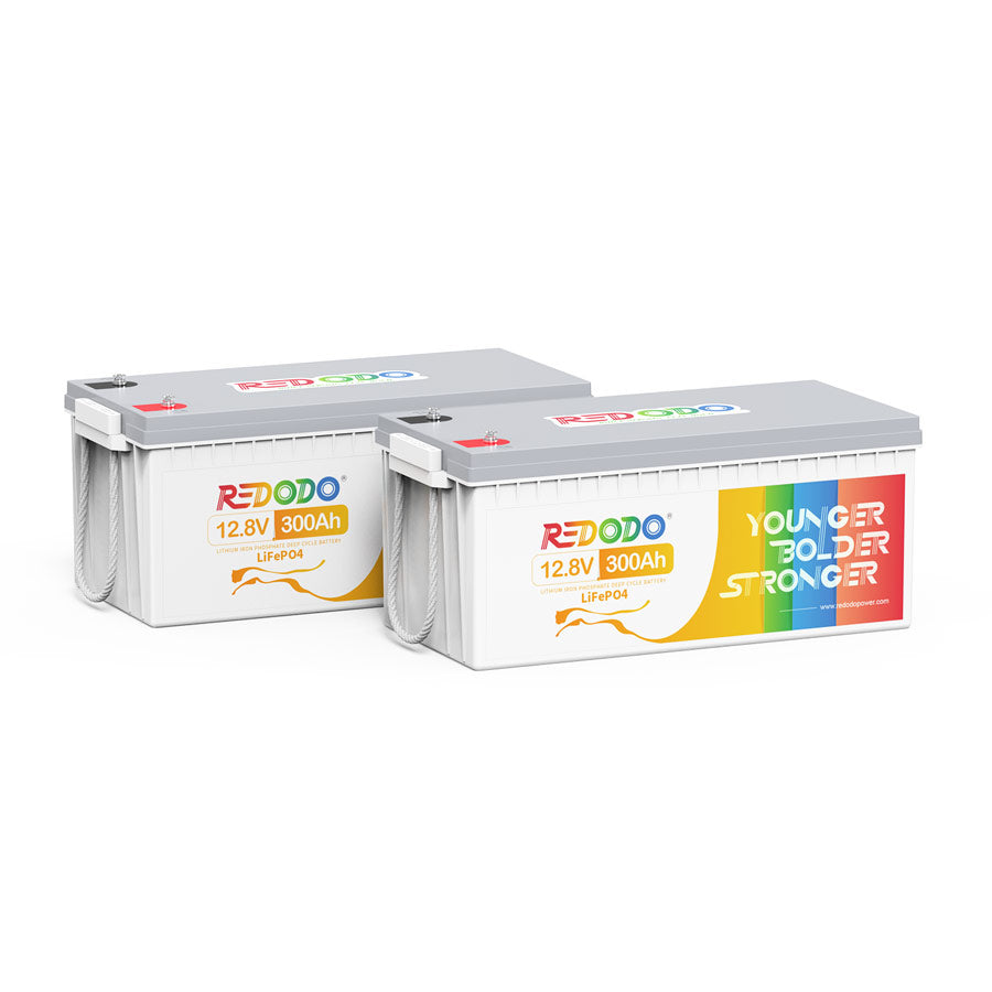 Redodo 12V 300Ah LiFePO4 Battery | 3.84kWh & 2.56kW Redodo