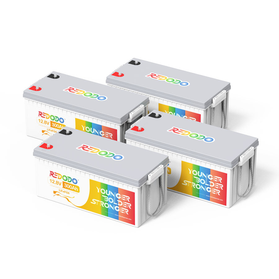 Redodo 12V 300Ah LiFePO4 Battery | 3.84kWh & 2.56kW Redodo