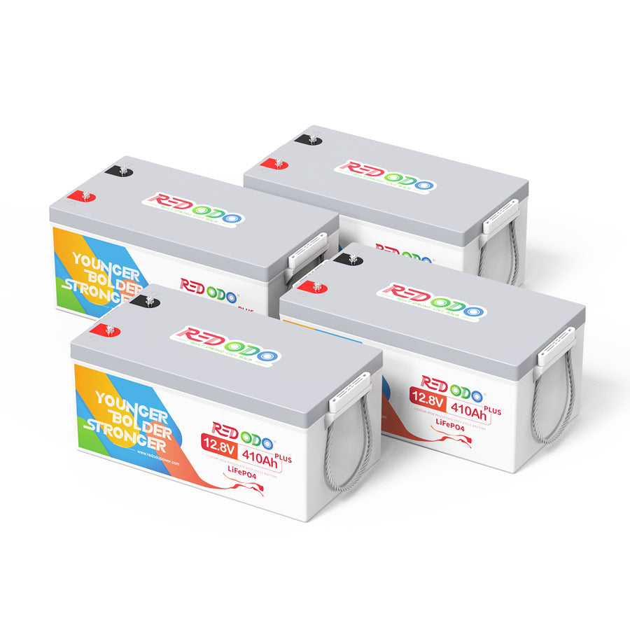 Redodo 12V 410Ah LiFePO4 battery | 5.24kWh & 3.2kW Redodo Power
