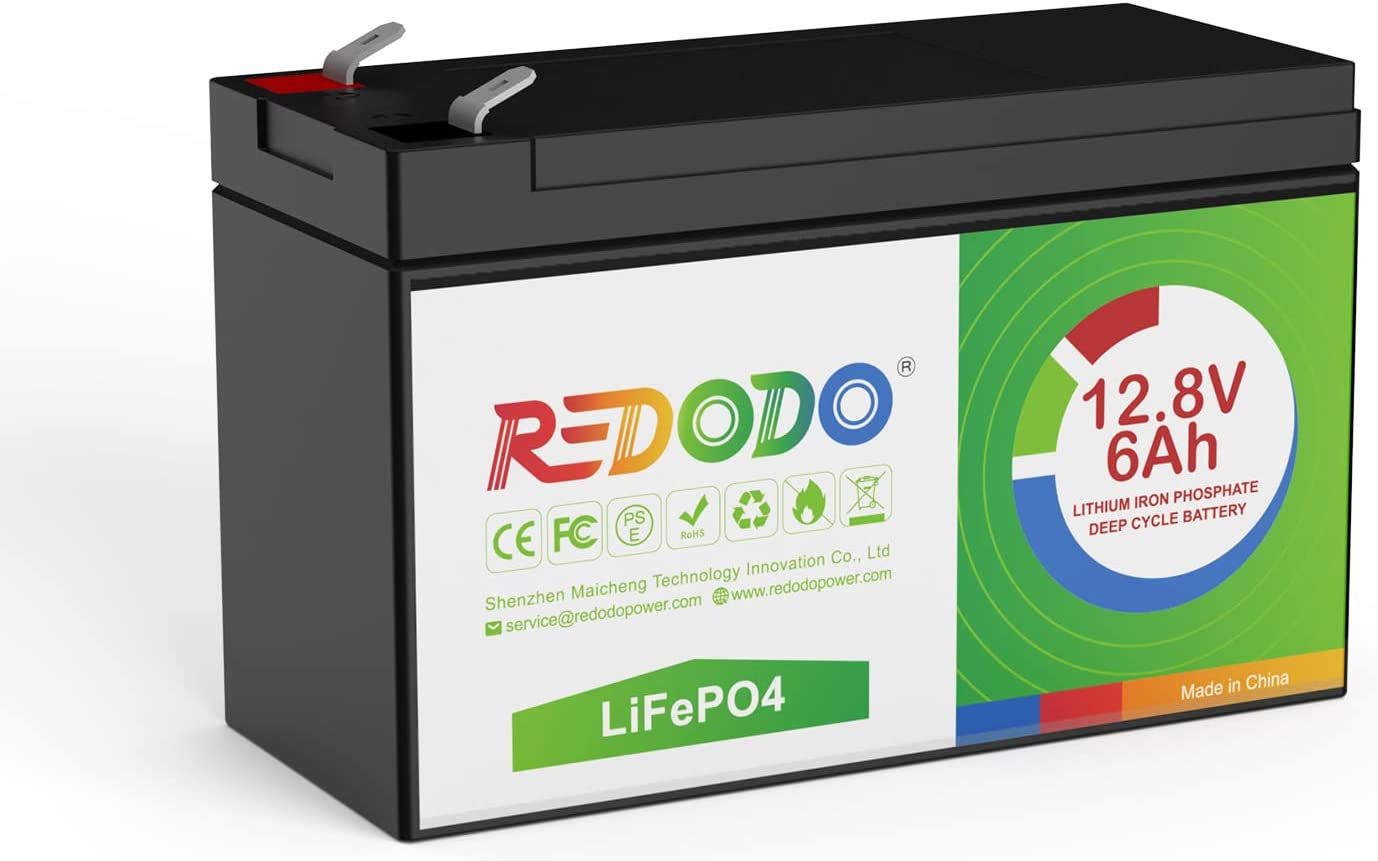 12V 6Ah lithium battery Redodo