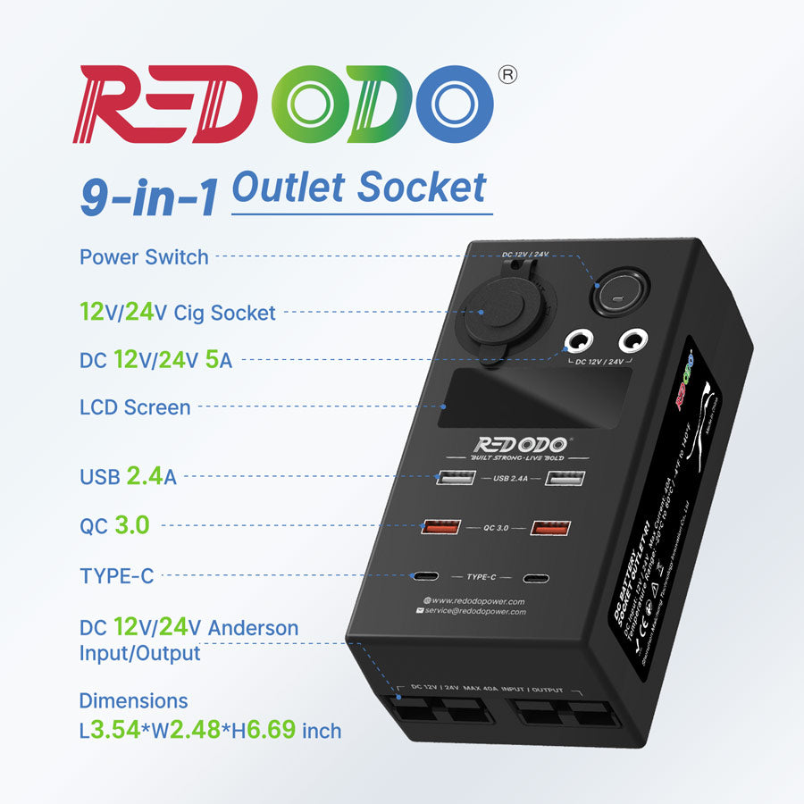 Redodo DC Battery Socket Outlet Redodo