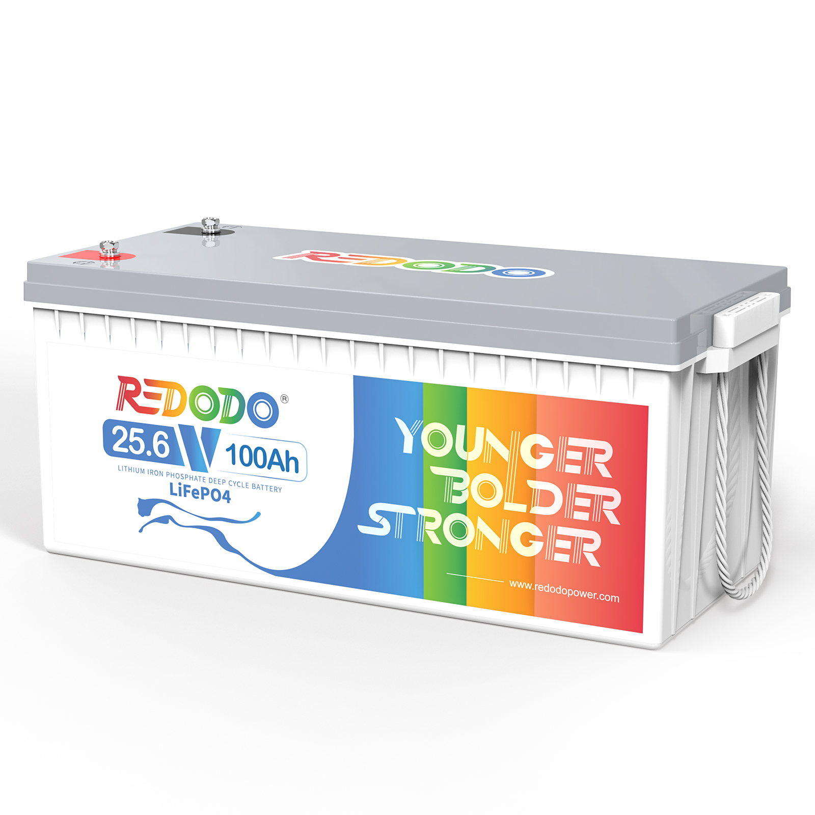 Like New Redodo 24V 100Ah LiFePO4 Battery 2.56kWh 2.56kW