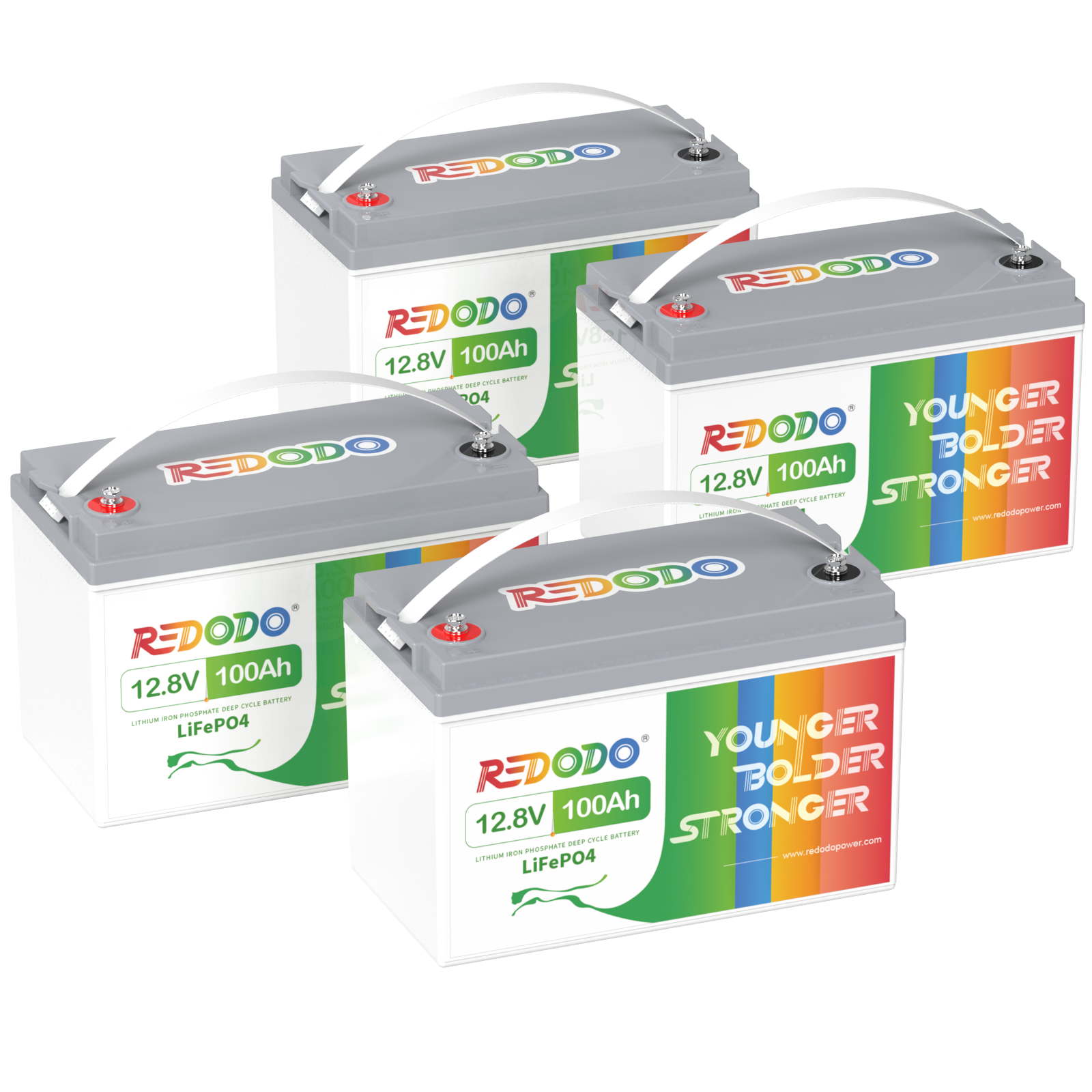 Redodo 12V 100Ah LiFePO4 battery | 1.28kWh & 1.28kW Redodo